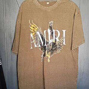 AMIRI Brown Eagle Graphic Tee